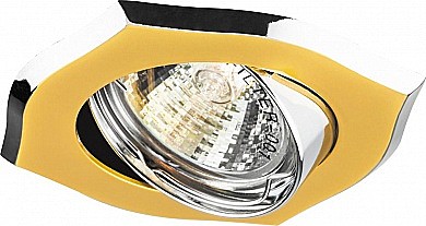 светильник точечный MR16 A246 золото-хром