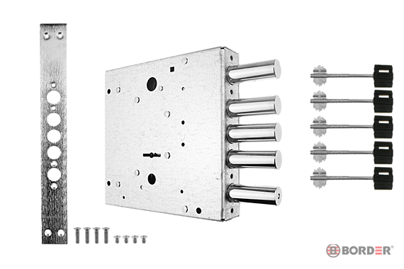 Замок врезной BORDER K 8-8 (5 ключей)